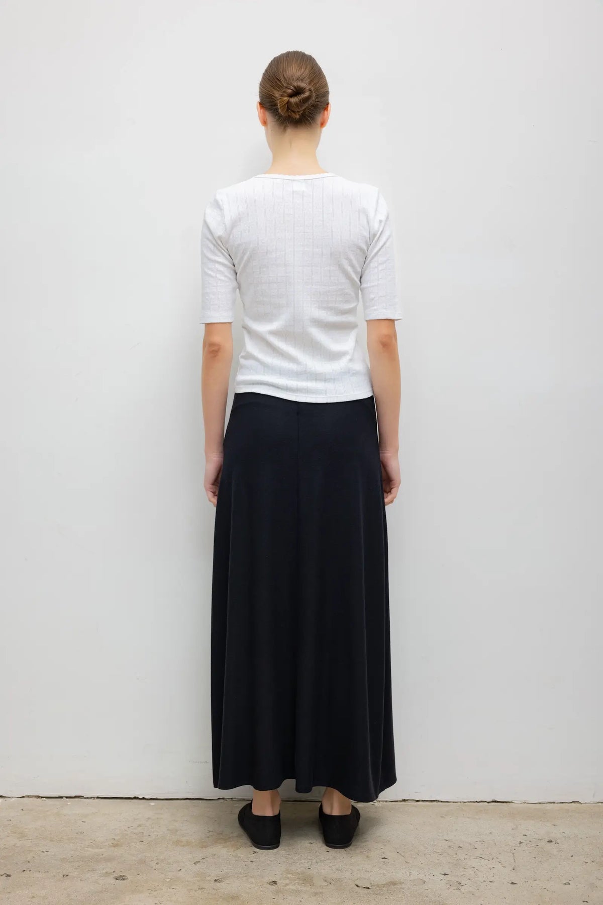 Lauren High Waist Midi Skirt - Black - Image 5