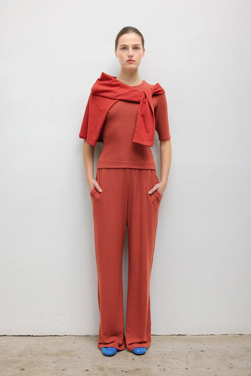 Lauren Pocket Pant - Rust - Image 1