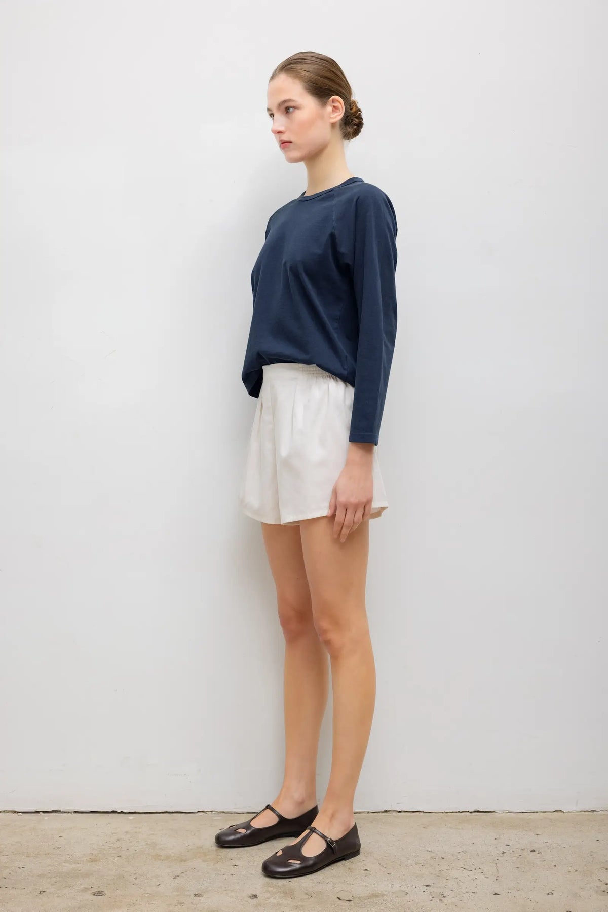 The Margo Long Sleeve Baseball Tee - Midnight - Image 5