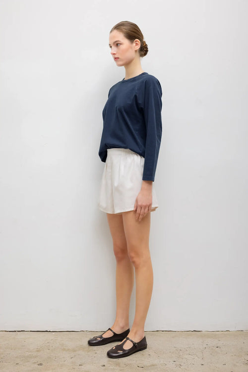 The Margo Long Sleeve Baseball Tee - Midnight - Image 5