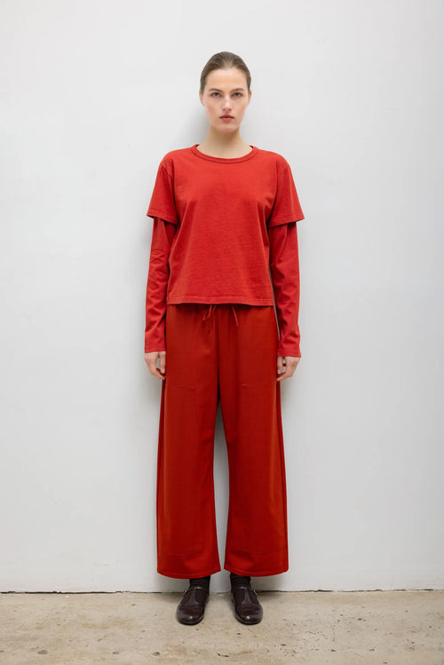 Margo Layered Long Sleeve - Rosso - Image 3