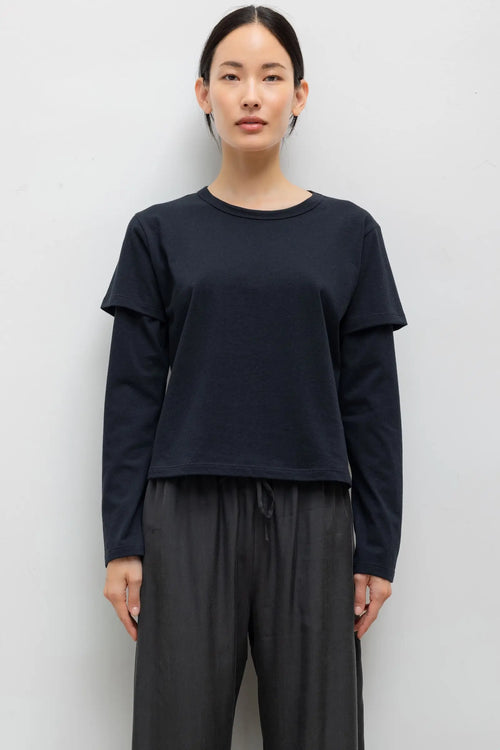 Margo Layered Long Sleeve - Black - Image 1