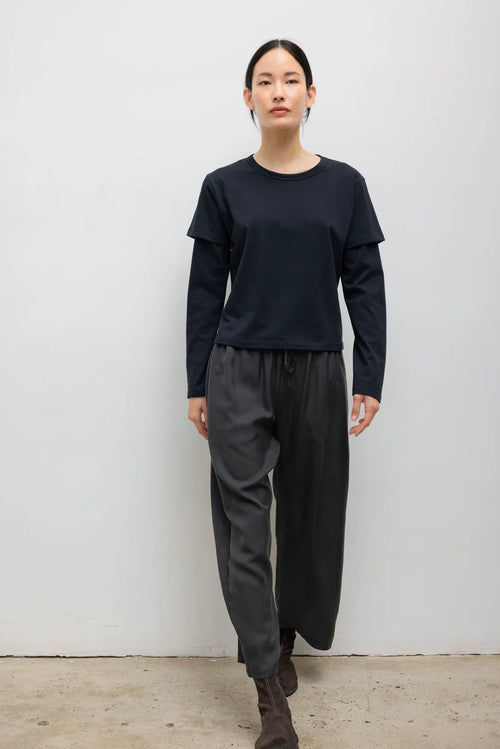 Margo Layered Long Sleeve - Black - Image 4