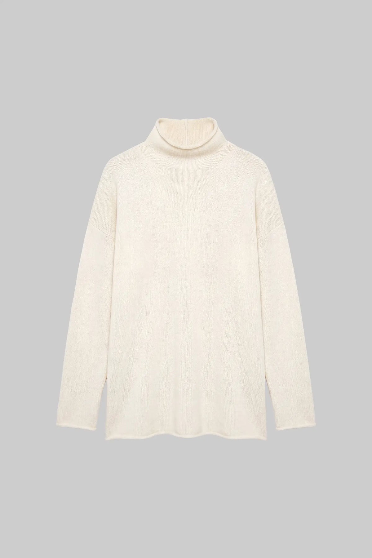 Pre-Order: Millie Cashmere Oversized Turtleneck - Creme - Image 2
