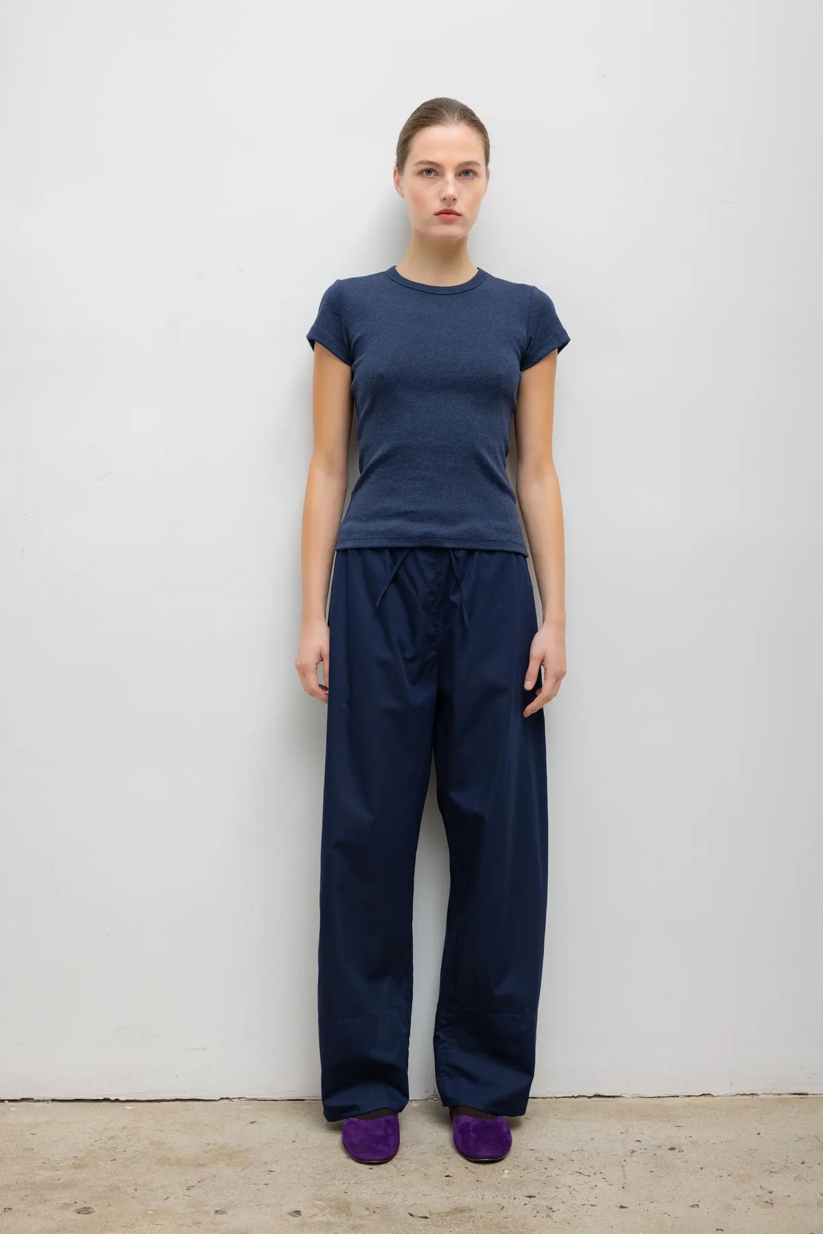 Nando Slim Fit Tee - Midnight Melange - Image 3