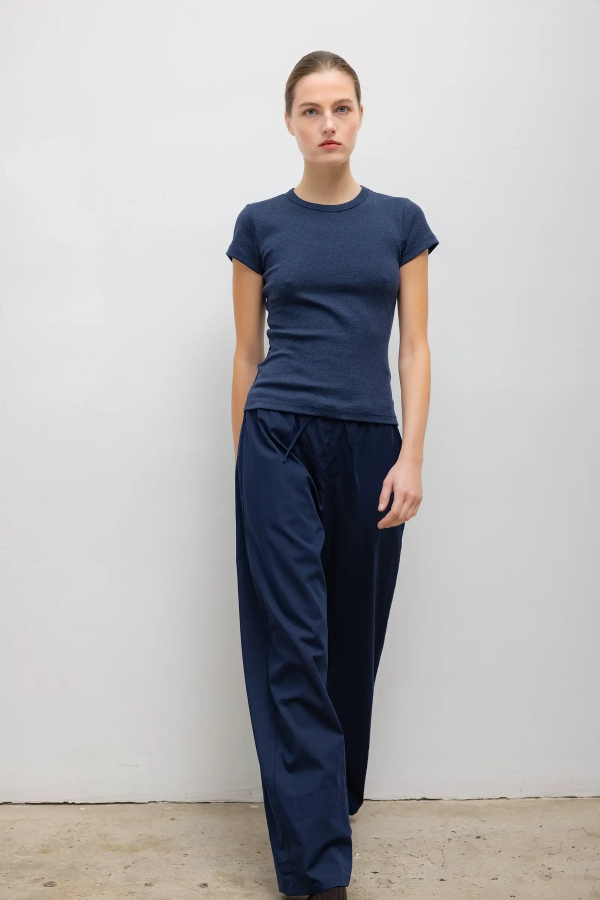 Nando Slim Fit Tee - Midnight Melange - Image 4