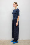 Pointelle Mid Sleeve Slim Fit Tee