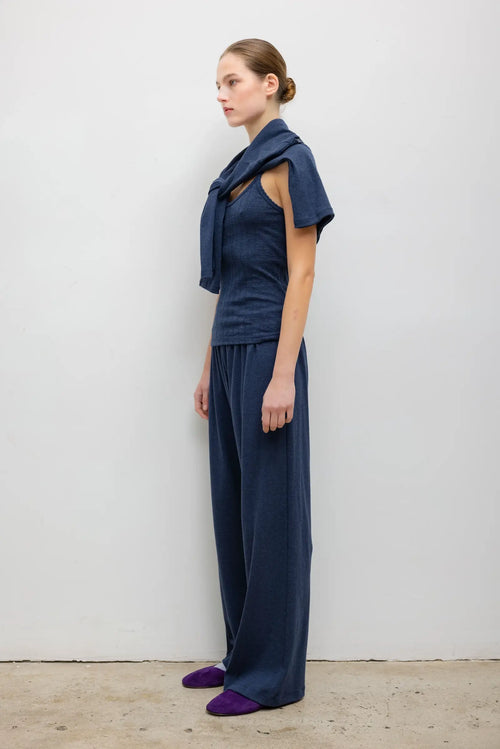 Pointelle Tank - Midnight Melange - Image 6