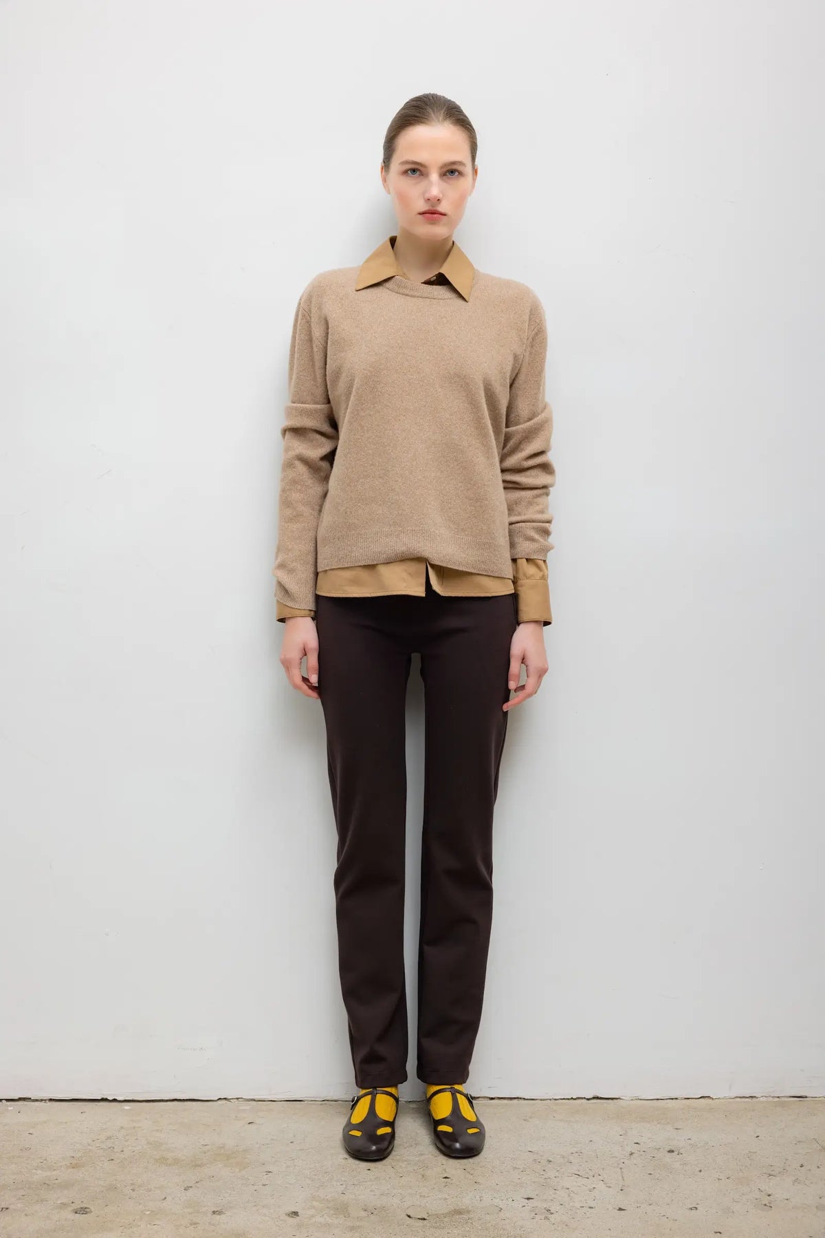 Rio High Waist Straight Pant II - Chocolate - Image 1