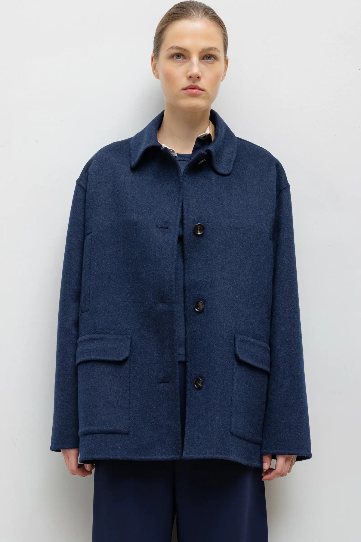 Terese Button Down Jacket - Midnight Melange - Image 1