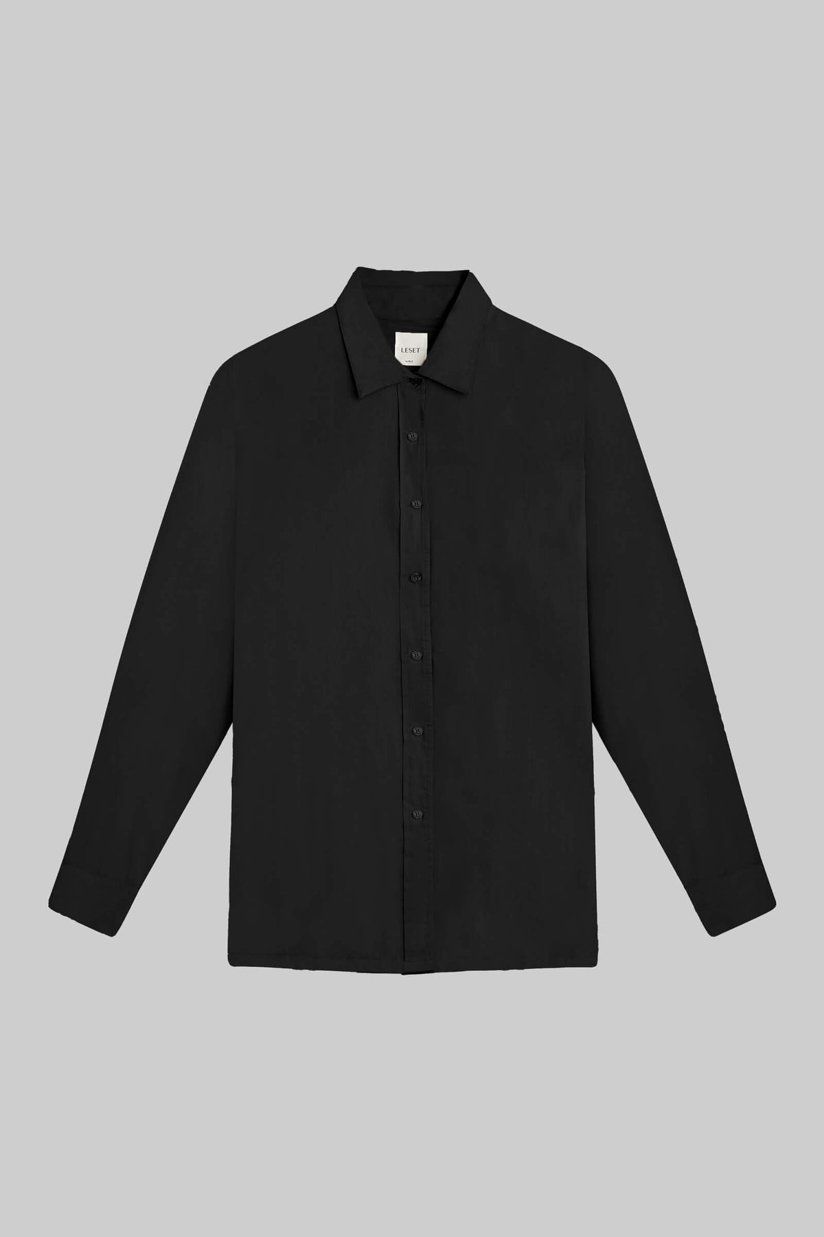Yoko Oversized Button Down - Black - Image 2