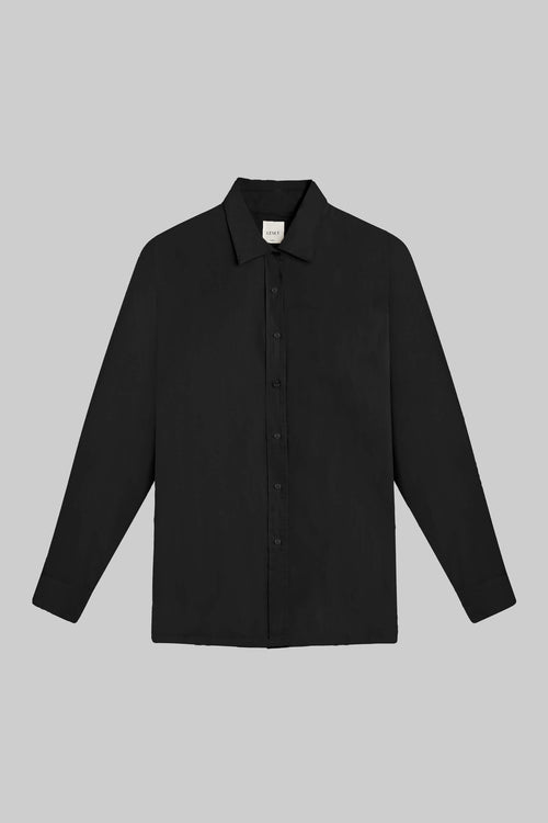 Yoko Oversized Button Down - Black - Image 2