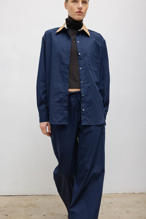 Yoshi Contrast Classic Button Down - Midnight/Chalk/Camel - Image 5