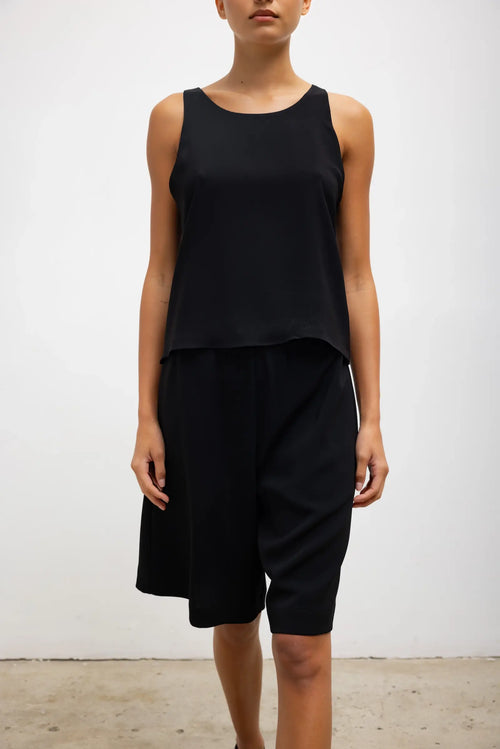 Ari High Neck Tank II - Black - Image 3