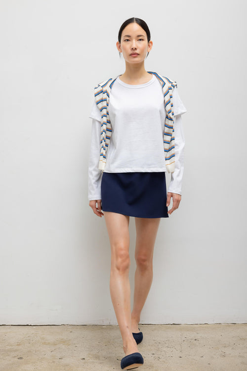 Margo Layered Long Sleeve - White - Image 4