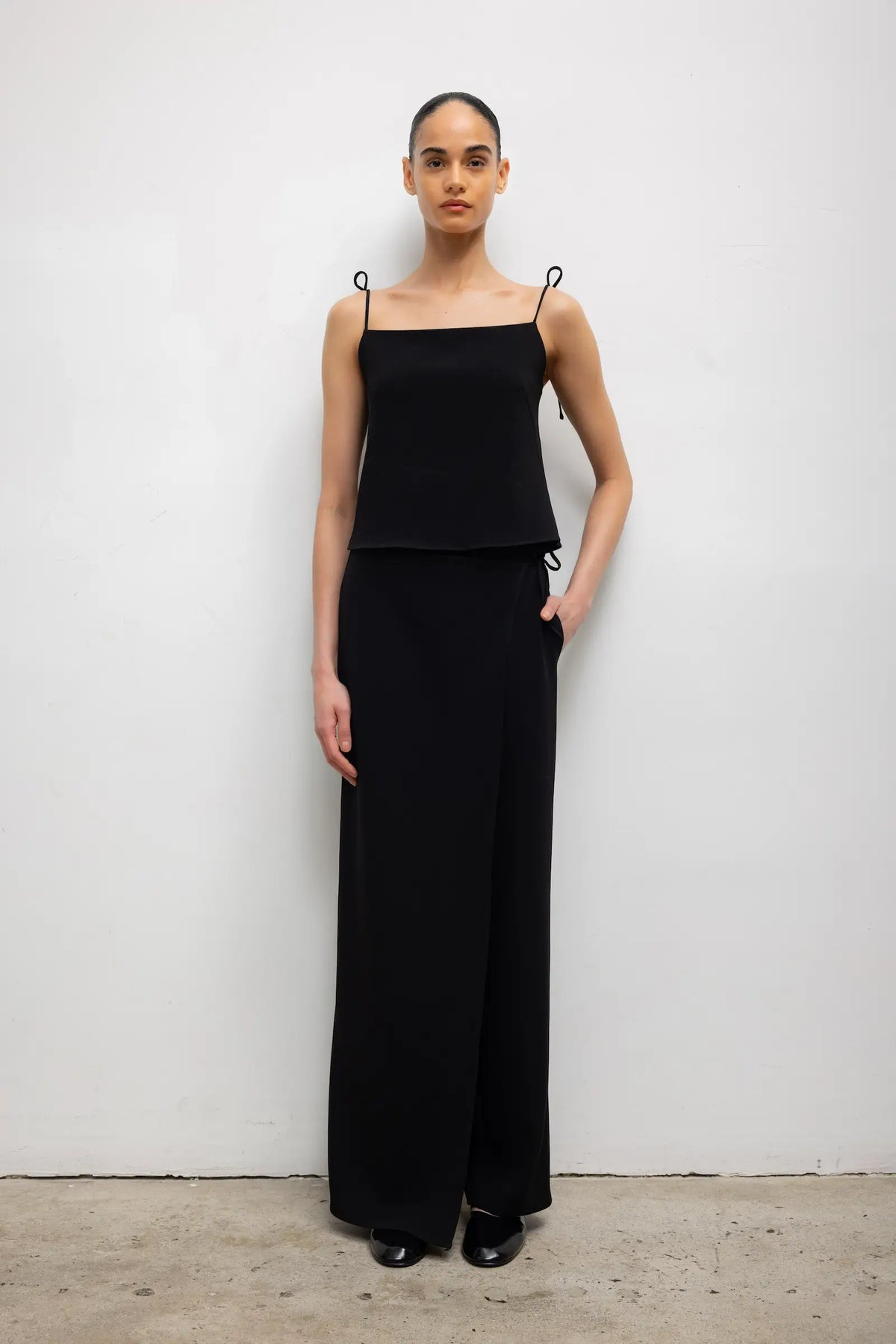 Arielle Tie Pant - Black - Image 3