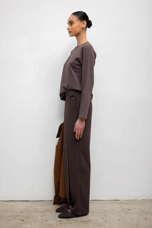 Arielle Tie Pant - Chocolate - Image 5
