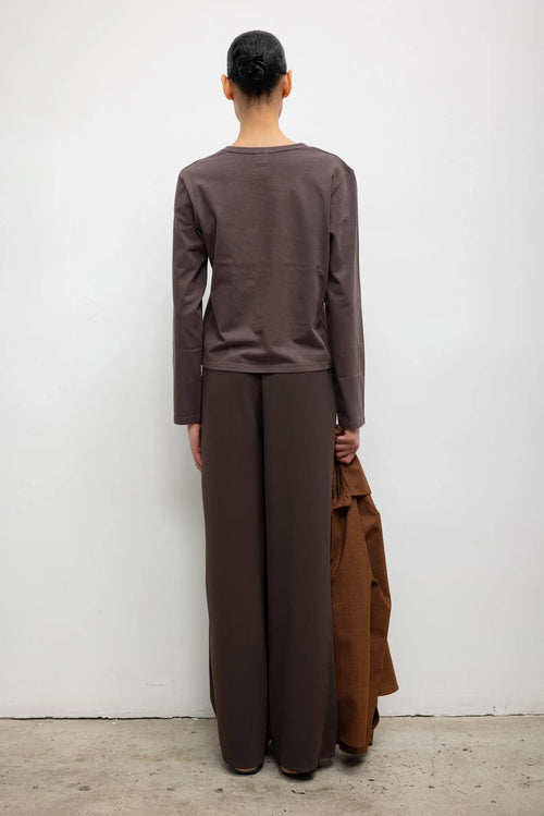 Arielle Tie Pant - Chocolate - Image 6