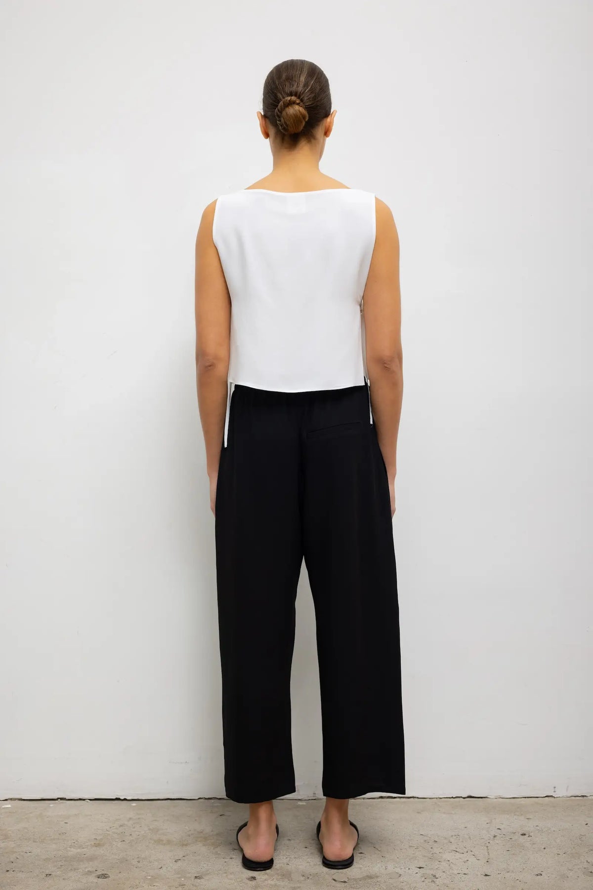 Ari Boatneck Tie Top - Ice - Image 7