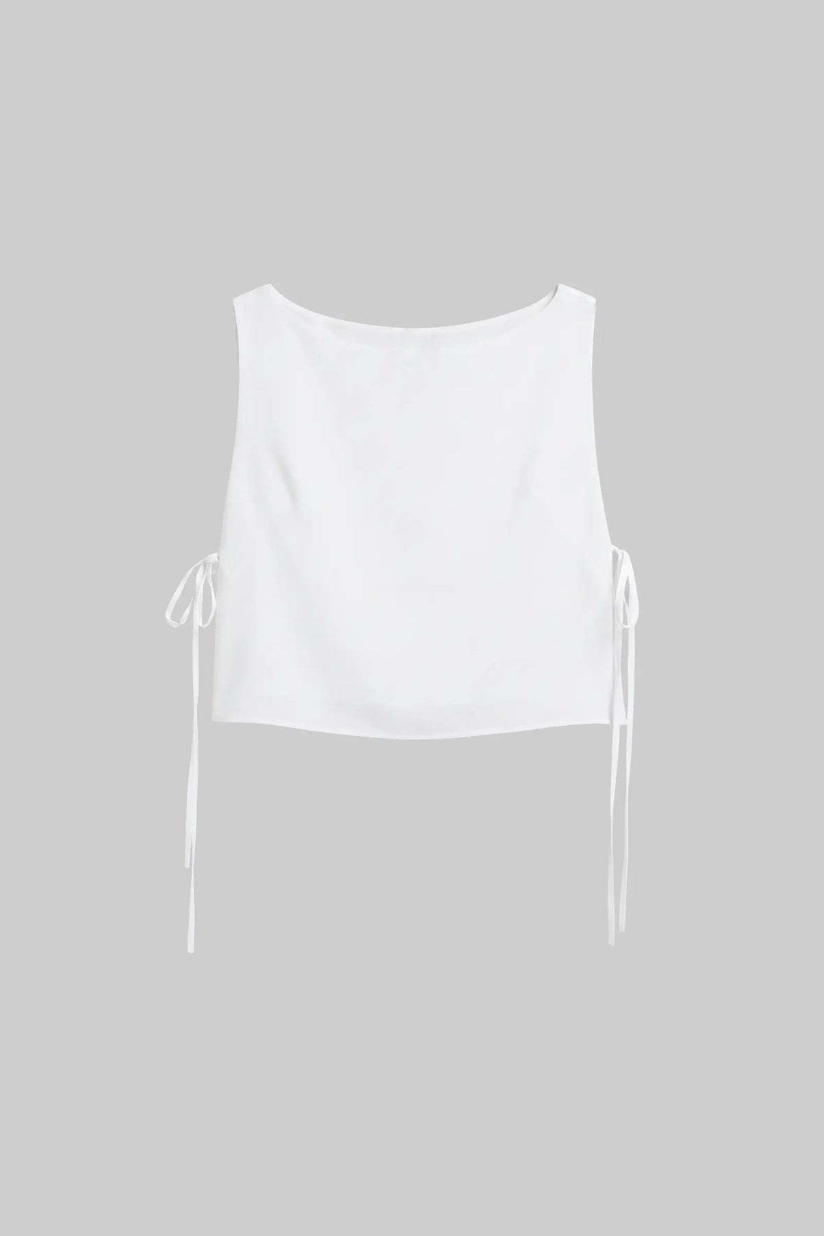 Ari Boatneck Tie Top - Ice - Image 2