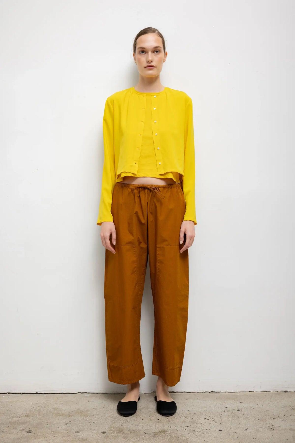 Ari Crop Cardigan - Daffodil - Image 3