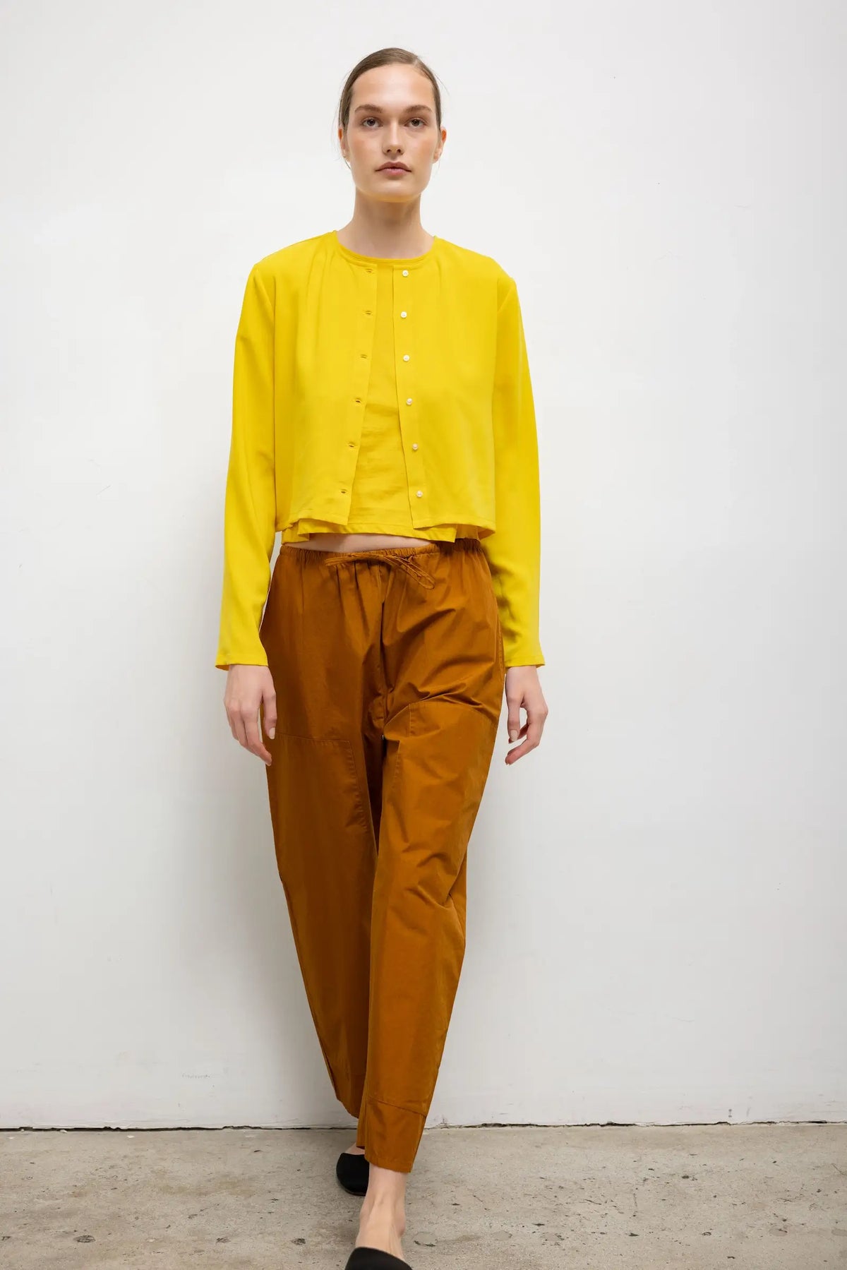 Ari Crop Cardigan - Daffodil - Image 5