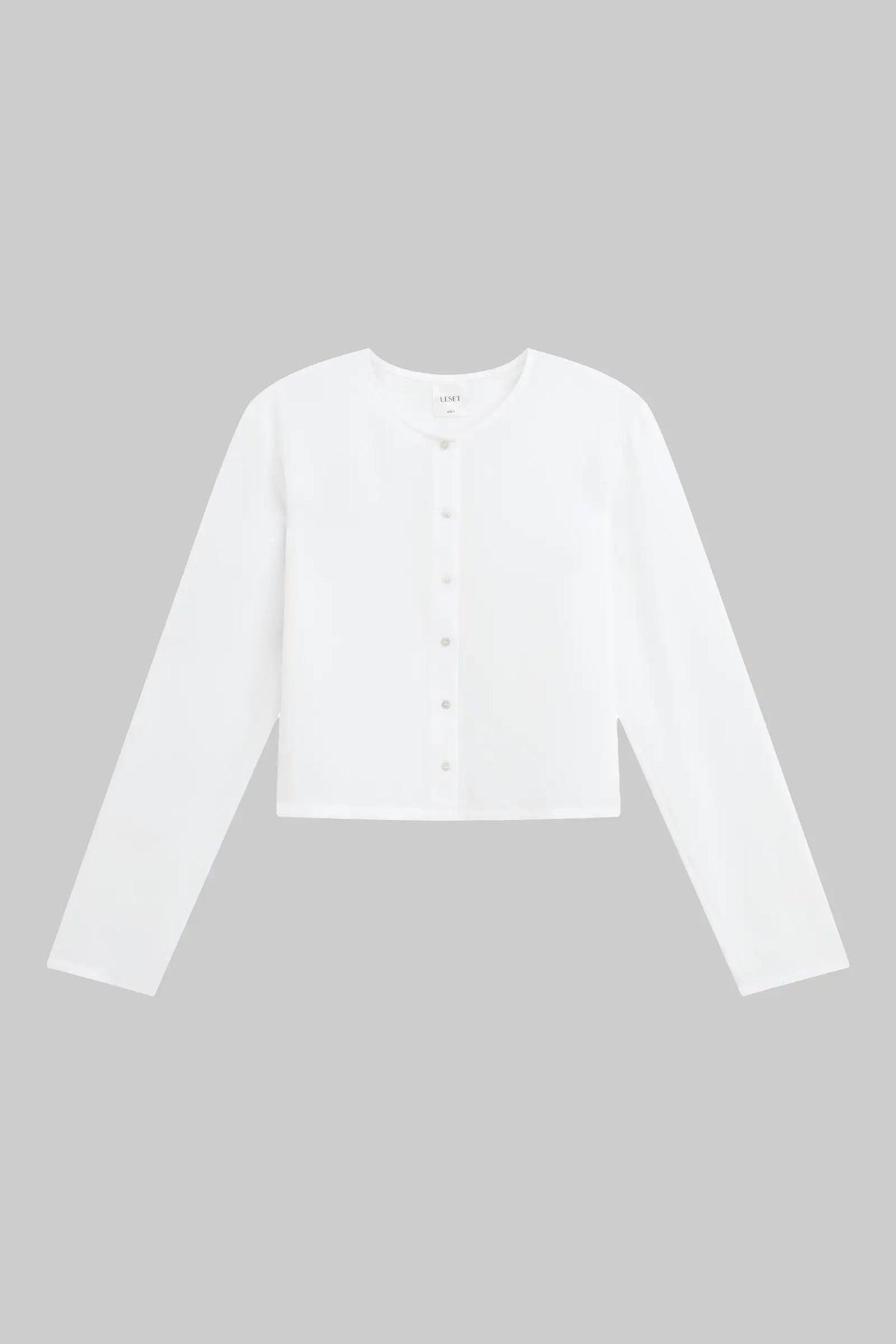 Ari Crop Cardigan - Ice - Image 2