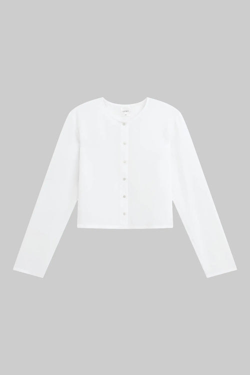 Ari Crop Cardigan - Ice - Image 2
