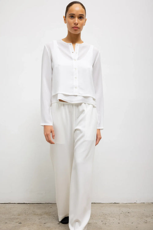 Ari Crop Cardigan - Ice - Image 4