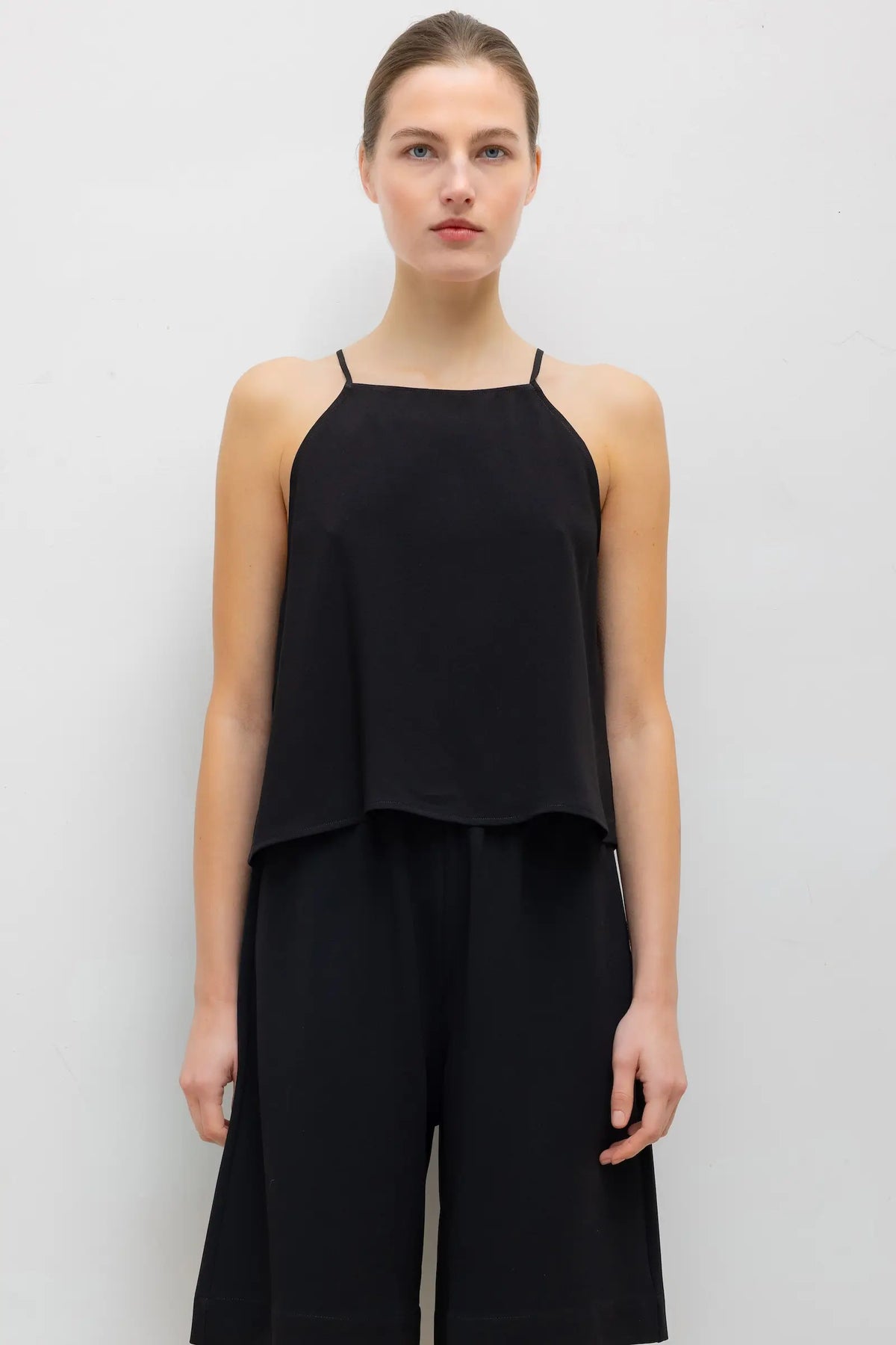 Ari High Neck Tank - Black - Image 1