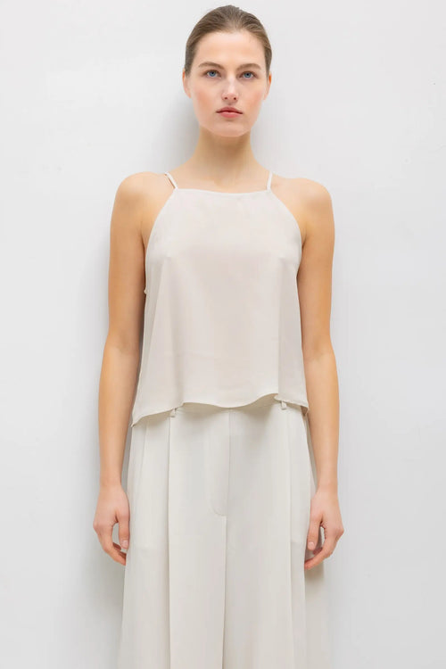 Ari High Neck Tank - Moon - Image 1
