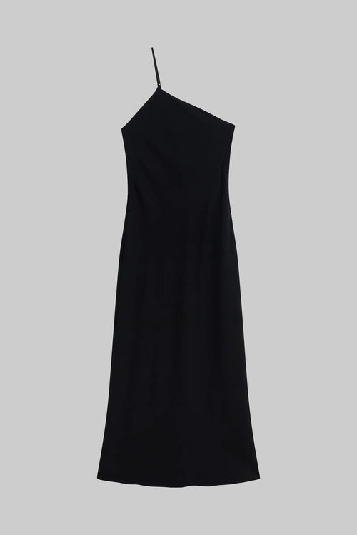 Ari One Shoulder Dress - Black - Image 2