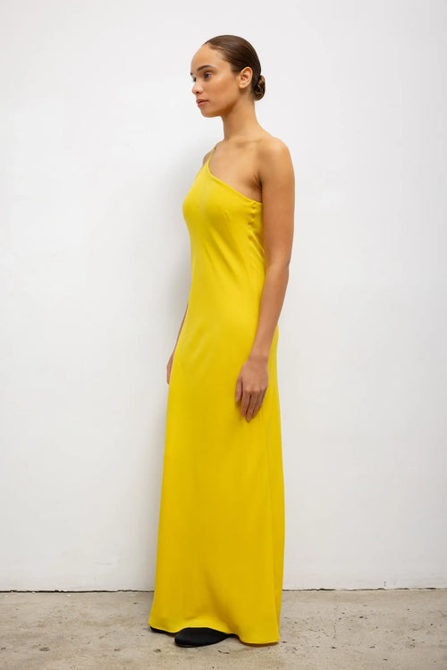 Ari One Shoulder Dress - Daffodil - Image 4