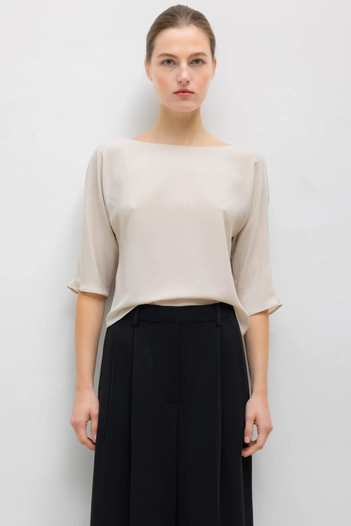 Ari Short Sleeve Dolman Top - Moon - Image 1