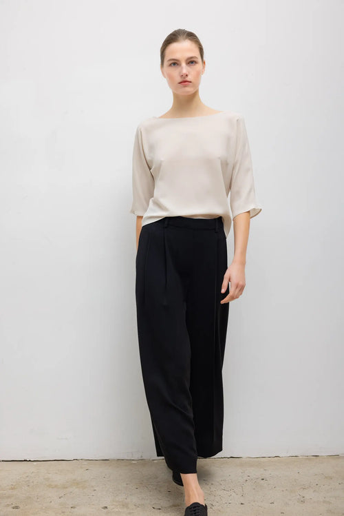Ari Short Sleeve Dolman Top - Moon - Image 4
