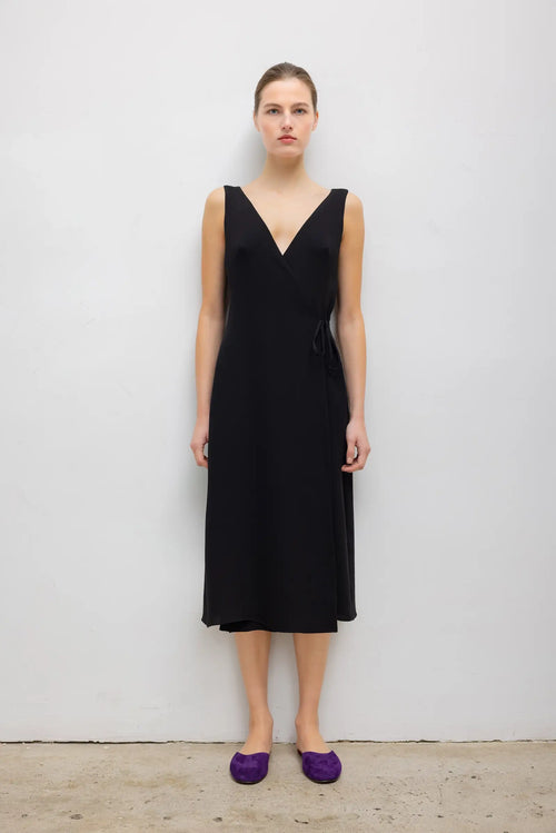 Ari Wrap Dress - Black - Image 1