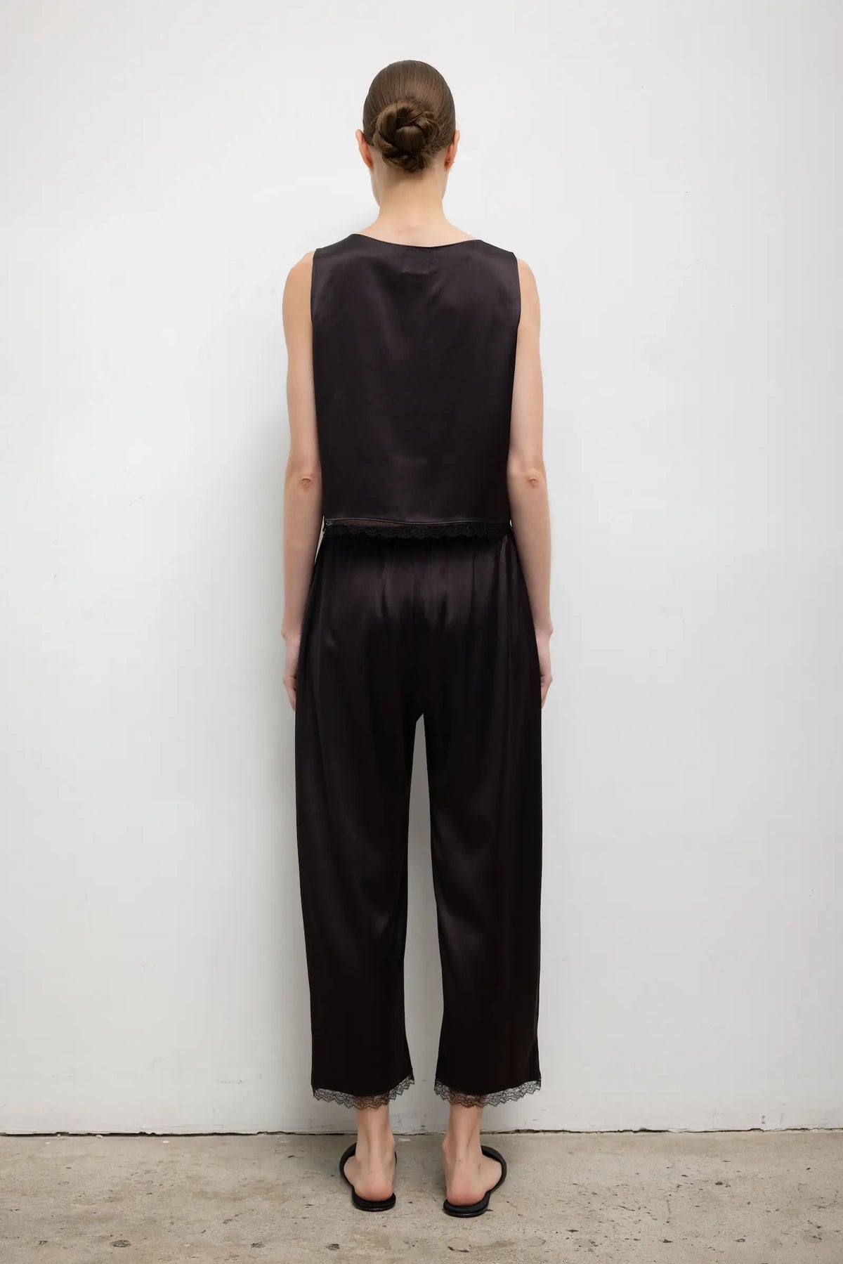 Barb Lace Crop Pant - Chocolate - Image 6
