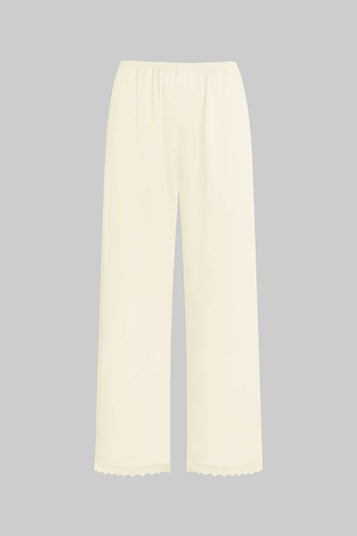 Barb Lace Crop Pant - Creme - Image 2