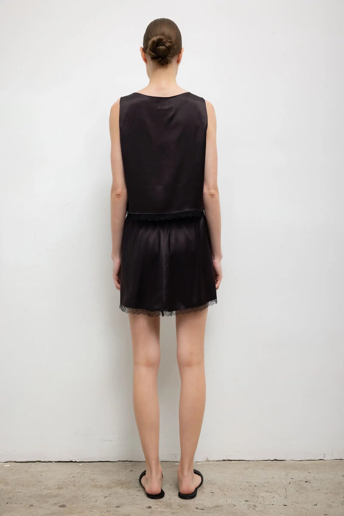 Barb Lace Mini Skirt - Chocolate - Image 6