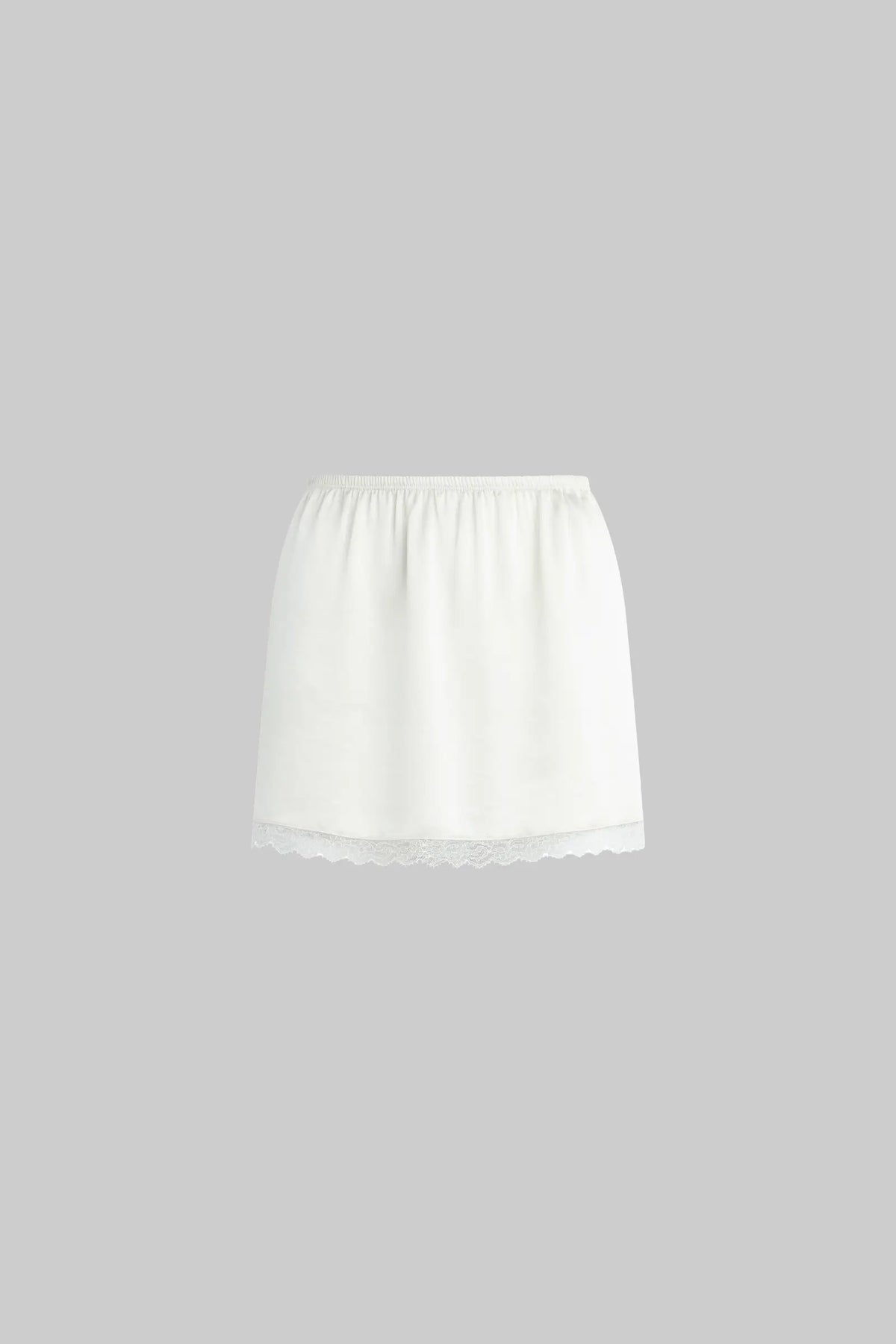 Barb Lace Mini Skirt - Creme - Image 2