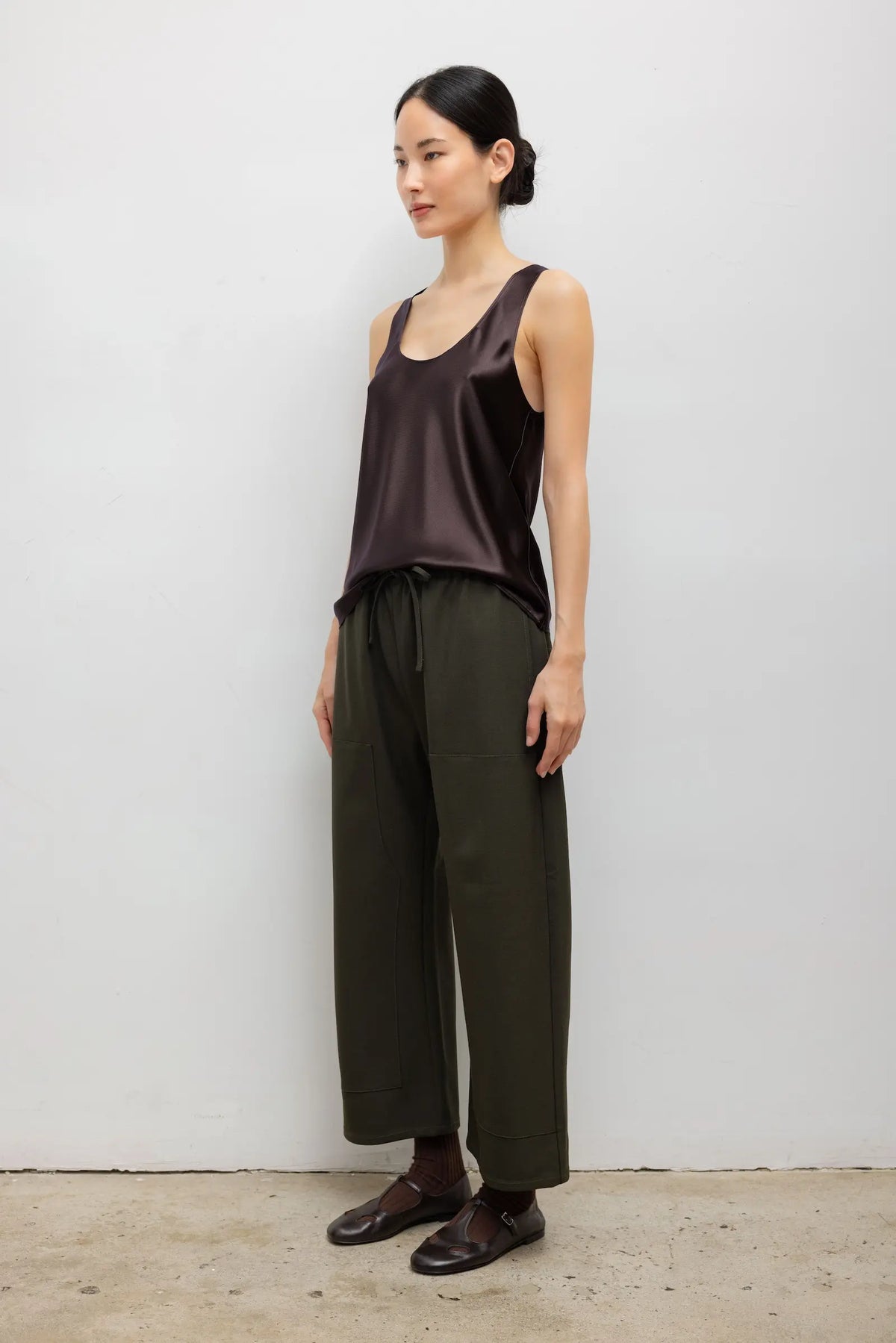 Barb Bias Tank - Chocolate - Image 6