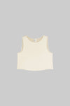 Barb Crop Sleeveless Crew