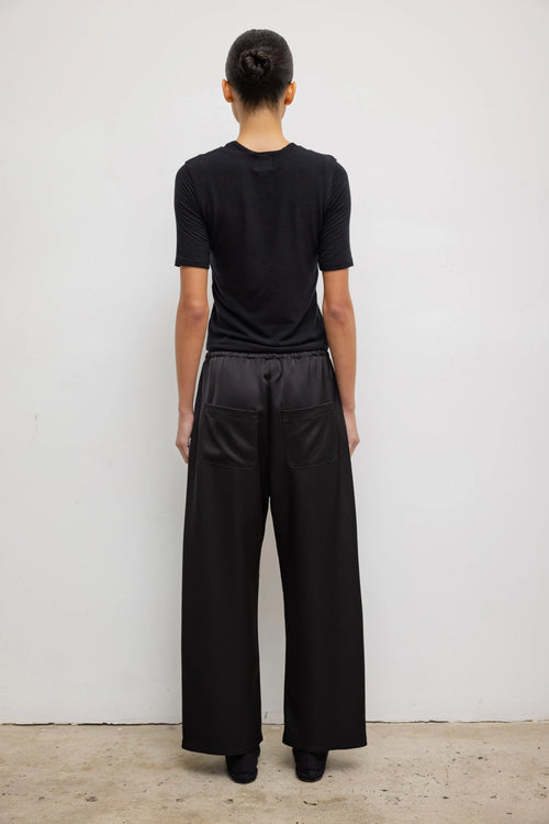 Barb Crop Drawstring Pant - Black - Image 6