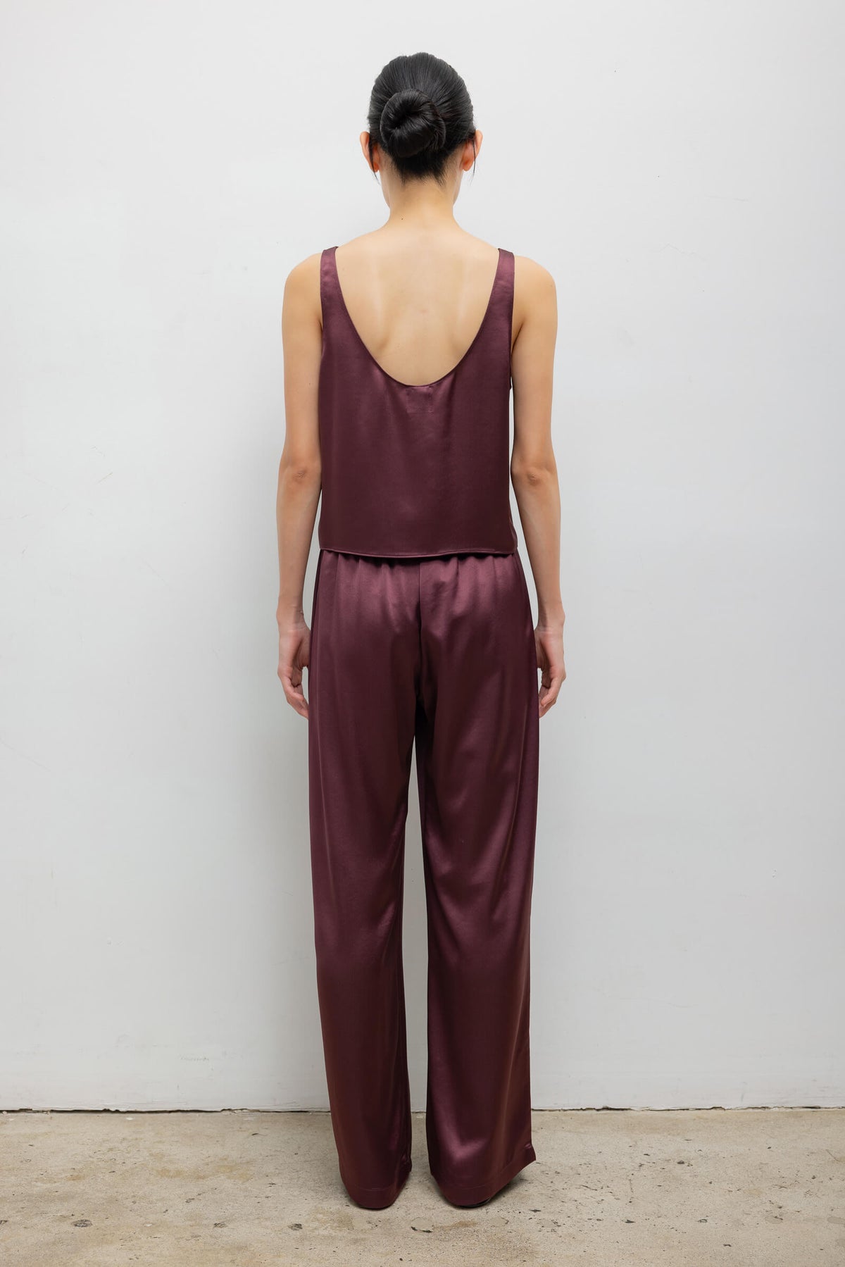 Barb Wide Leg Pant - Malbec - Image 6