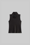 Barb Sleeveless Cowl Neck