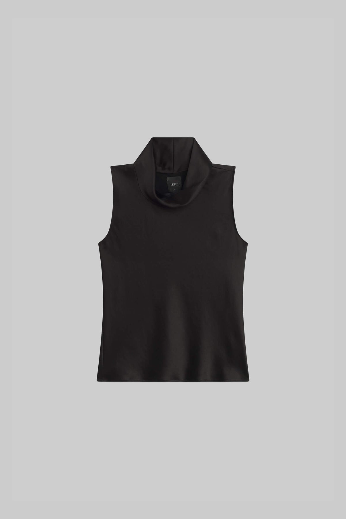 Barb Sleeveless Cowl Neck - Black - Image 2