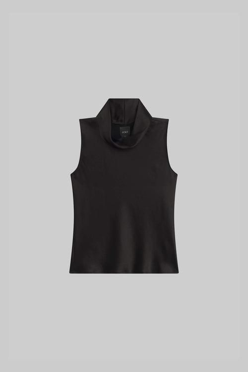 Barb Sleeveless Cowl Neck - Black - Image 2
