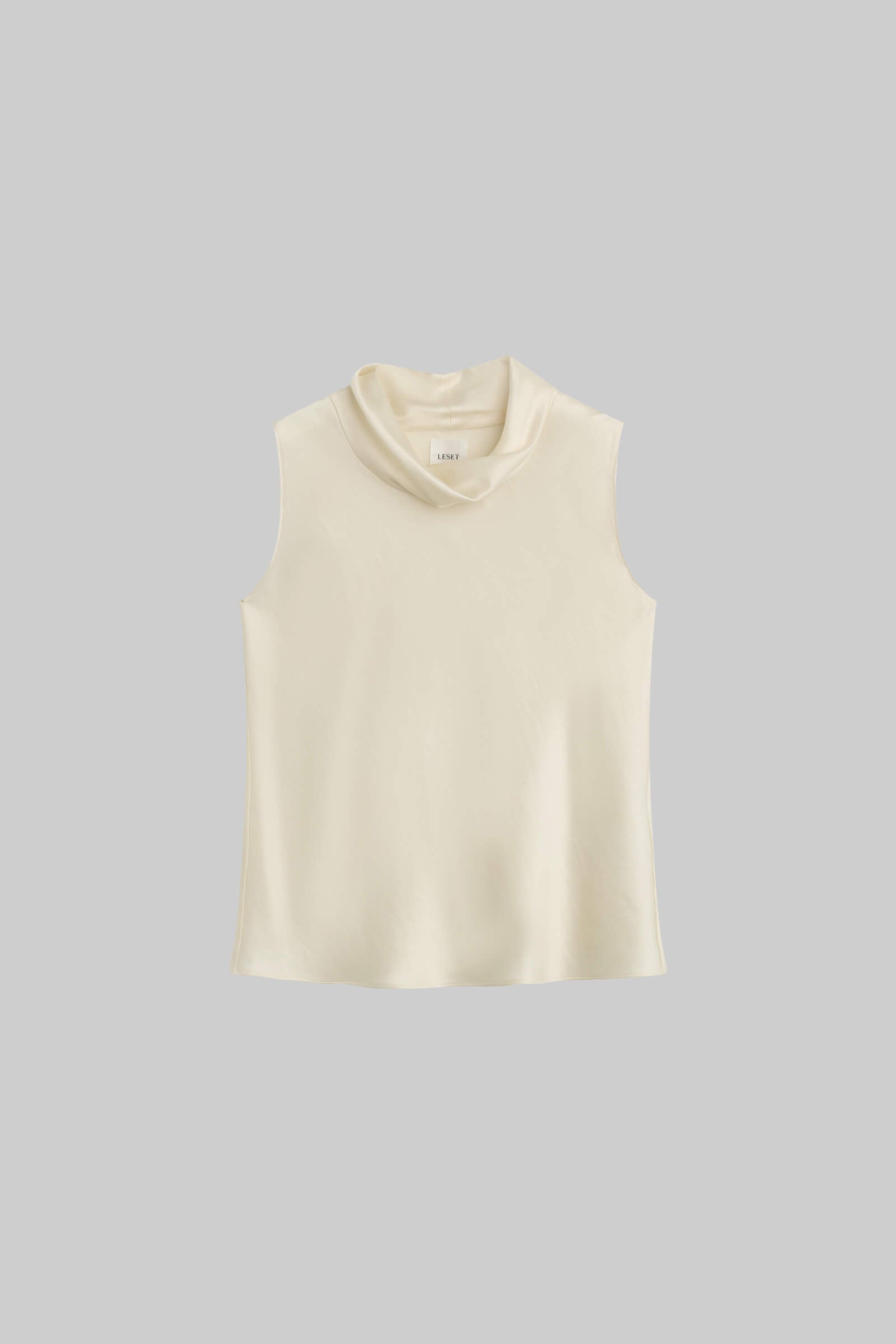 Barb Sleeveless Cowl Neck