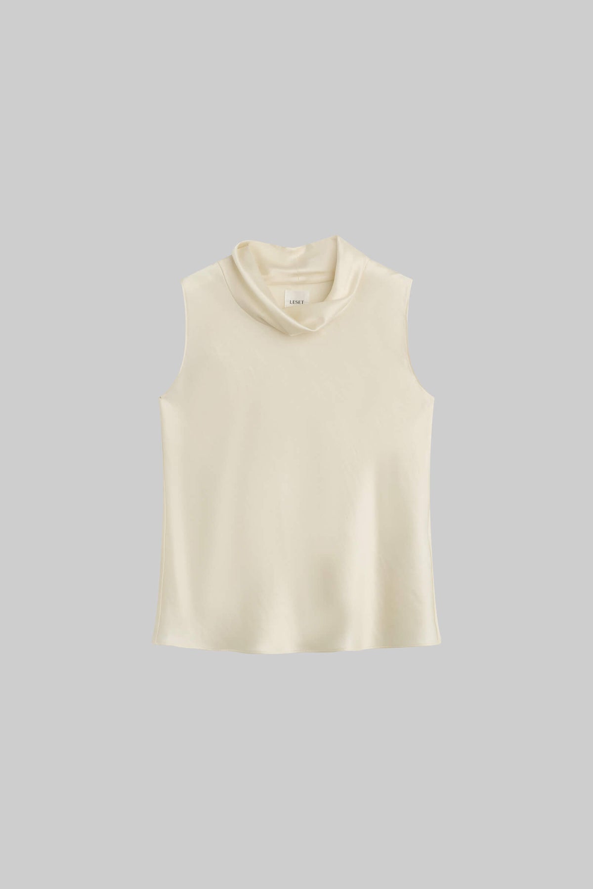 Barb Sleeveless Cowl Neck - Creme - Image 2