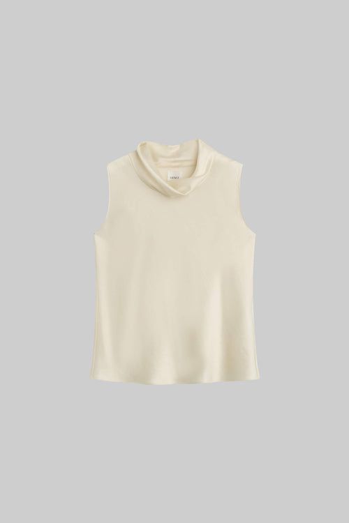 Barb Sleeveless Cowl Neck - Creme - Image 2